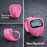 HBD Digital Tasbih Counter and Prayer Beads Mini Row Finger Counter Electronic Digital Tally Counter for Pray Tool Finger Ramadan, Multicolor (Pack of 1) - Image 2