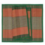 HOKIPO Natural River Grass Square Handcragted Pooja Floor Mats/Meditation Prayer, Sitting, Aasan Mat Chatai, 18x18 Inches, Set of 2, Green - Image 2