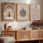 HOTHOUSE Wall Painting Islamic Home Decoration Art With Frame For Living Room Bed Room Hotel Wall Decor Digital Reprint Engineered Wood Set of 3 (Art 3, 13x17 inch, Framed) - Image 2