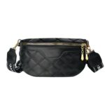 Handcuffs Sling Bag For Women With Adjustable Strap Crossbody Travel Handbags Purse Bumbag Chest Waist Fanny Pack (Black) - Image 2