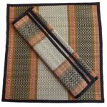 Handmade Korai Pai Kusha Grass Pooja Aasan Sitting Floor Mats Black Set of 2 Pcs,Large Rectangle, 18 inch X 18 inch - Image 2