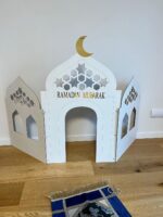 Haoser Wooden Masjid Mosque for Ramadan | Islamic Mosque Eid Decor | Ramadan Decorations for Home |10 Inch Eid/Ramadan Mosque for Home Decoration, Ramadan & Eid Decoration Item - Image 2