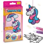 Imagimake DIY Window Art Unicorn | Glass Painting Kit | Art & Craft Kit for Girls | Perfect Birthday Return Gifts for Kids Ages 5,6,7,8,9,10, Multicolour - Image 2