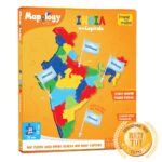 Imagimake Mapology India with State Capitals - Educational Toy and Learning Aid for Boys and Girls - India Map Puzzle - Jigsaw Puzzle, 25 Pieces, Kids - Image 2