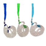 Islamic Prayer Crystal Beads Tasbeeh with Silk Tassel, Skyblue Green Nevy Blue Color For Dhikar Best Gift of Hajj Umrah, Ramadan as Sadqa-e-Jariya Set of 3 - Image 2