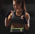 JUDEE Running Belt Waist Pack with Adjustable Strap and 2 Independent Large Pockets - Water Resistant, Lightweight and Perfect for Workout Hiking Travelling Cycling Gym (3 Pocket) - Image 2