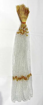 Jannat White Crystal Clear (100 Dana) 6Mm Tasbeeh Stone Beads For Prayer Dozen(12Pc) - Image 2