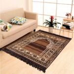 KETOSTICS® Anti-Skid Chenille Prayer Mat (Brown, Chenille, 4x2 Feet) - Image 2