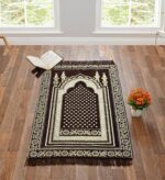 KETOSTICS® Chenille Soft Prayer Mat Foldable 4x2 feet (Coffee Taj) - Image 2