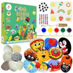 Kalakaram DIY Rock Painting Kit | Painting Kit for Kids Ages 4, 5, 6, 7, 8, 9, 10, 11, 12, 13, 14, Multicolor | Mess Free Art & Craft Activity for Girls & Boys, Craft Kits & Supplies | Stone Color Art, Gifts for Adults - Image 2