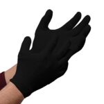 Kuber Industries | Cotton Summer Gloves | Protection From Sun Burns | Dust | Pollution | Gloves For Women and Men | Pack of 1 Pair | Black - Image 2