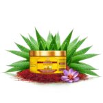 Kumkumadi Sunscreen 50gm, Ayurvedic Sun Shield with Saffron, Aloe Vera & Licorice, Sun Protection Without White Cast, Non Greasy, No Chemicals or Fragrance - Image 2