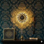 Led Ayatul Kursi Written Islamic Wall Clock Silent Movement for Living Room | Muslim Arabic Calligraphy Wall Clock for Home Decor | Big Size Stylish Islamic Wall Decor - Black - Image 2