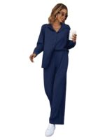 Leriya Fashion Co-ord Set for Women Stylish – Trendy Korean Summer Travel Outfit | Lightweight Two Piece Dress for Beach & Holiday Look | Casual Style Textured Dress for Woman - Image 2