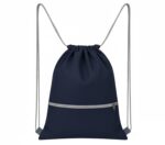 Lify Cotton Canvas Drawstring Backpack with Zippered Pockets – Gym, Travel & Outdoor Cinch Sack for Men, Women & Kids (1 Piece) - Image 2