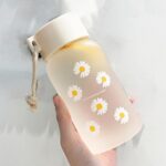 Little Daisy Matte Cup Creative 500ml Water Bottle for Biking Sports Fitness| Sports Equipment | Outdoor Sports Gear | Exercise Gear - Image 2