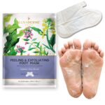 LuxaDerme Peeling & Exfoliating Foot Mask | Made in Korea Foot Peeling Mask with Glycolic, Salicylic & Lactic Acids | Dead Skin & Callus Remover for Baby-Soft Skin | Vegan Korean Skincare for Men & Women - Image 2