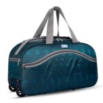 M MEDLER Rio Duffle Bag | Waterproof Strolley Duffle Bag | 2 Wheel Duffel Bag | Luggage Bag with Adjustable Strap - (Turquoise) - Image 2