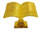 MA GIFTS Plastic Ajmer Sharif Islamic Allah Muhammed Quran Book, Golden. - Image 2