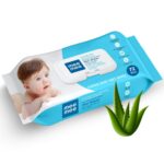 Mee Mee Multipurpose Baby Wipes - Aloe-Infused Hygiene, Mess-Free Mealtimes, Dermatologically Tested, Alcohol-Free, and Resealable Packaging for Baby's Delicate Skin With LId (72 PCS) - Image 2