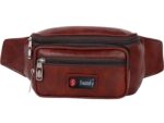 Men & Boys PU Leather Waist Pack Bags for Money,Mobile,Card,Belt,Documents,Kit Books Dairy Kamar Pouch Small Accessories Luggage Stylish Bag with Belt Kamar Pouch (Brown) - Image 2
