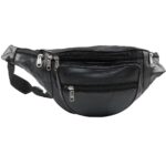 Men's and Women's Ahram/EHRAM/Ihram Belt | Stylish Leather Waist Bag | Perfect for Documents, Money, and Phone | Adjustable Strap | Black | One Size Fits All - Image 2