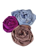 Muna Satin Hijab Combo oF 3- Silky Shiny Abaya Scarves for Muslim Women Wear Headscarf | Islamic Shawl/Dupatta/Stole for Girls - Image 2