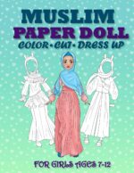 Muslim Paper Doll for Girls Ages 7-12; Cut, Color, Dress up and Play. Coloring book for kids - Image 2