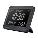 Muslim Prayer Clock Digital Clock Table Clock Party Azan Alarm Clock Islamic Black Black Screen - Image 2