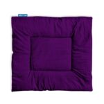 NEXTGO Floor Mat Puja Aasan 2Feet x 2Feet | Velvet Makhmal Fabric Microfiber Filling Floor Aasan for Dinner, Puja, Meditation, Garden, Yoga Mat for Home Office Ghar | Pack of 1 Dark Purple - Image 2