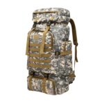 NFI essentials Hiking Bag, Military Print Travel Shoulder Backpack, Rucksack Duffle Bag with Shoe Compartment & Wet Clothes for Gym, Duffel Bag for Travelling, Camping & Trekking (Beige) - Image 2