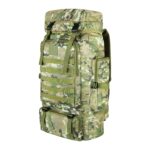 NFI essentials Hiking Bag, Military Print Travel Shoulder Backpack, Rucksack Duffle Bag with Shoe Compartment & Wet Clothes for Gym, Duffel Bag for Travelling, Camping & Trekking (Green) - Image 2