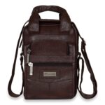 NFI essentials Men's Sling Bag Stylish Cross Body Travel Office Business Messenger Bag for Men Women (Brown) - Image 2
