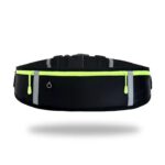 Nantra Waterproof Travel Fanny Pack for Men and Women, Black Storage Bag with Reflective Strips - Image 2