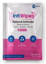 Natural Women's Intimate Wipes | 100% Biodegradable, Sodium Hyaluronate, Sulphate Free Ladies Soft Wipes | Skin Friendly, pH Balanced Tea Tree Essential Oil (Lavender Fragrance) - {Pack of 1, 10 Wipes} - Image 2