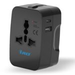 Orei Universal Charger Adapter with Type C - 3 in 1 International Travel Adapter - Universal Travel Adapter All in one with 1 USB-A, 1 USB-C (2.4A Each) and Universal Output Socket - 10 Year Warranty - Image 2