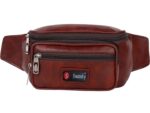 PU Leather Waist Pack Bags Travel Bag for Money |Mobile|Card|Belt| Documents|Kit Books Dairy Kamar Pouch| Small Accessories Luggage for Men Women Boys and Girls Stylish Fom Bag with Belt Kamar Pouch - Image 2