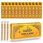 Pack of 12 Miswak Sticks Natural Toothbrush for Teeth Whitening, Oral Health & Fresh Breath, Siwak Stick Organic Wooden Vacuum Sealed Tooth Brush, Miswak Sticks for Teeth مسواك - Image 2