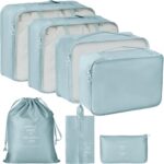 Packing Cubes 7 Set Travel Organizer Cubes for Suitcases Lightweight Luggage Packing Orginzers for Travel Acessories (Blue) - Image 2