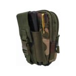 Paper Plane Design Men's Canvas Tactical Army Print Design Gadget Travel Zipper Waist Pouch (Multicolour) - Image 2