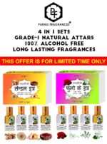 Parag Fragrances Musk Attar 4 in 1 Combo (Black, White, Razali & Arabian) Real, Natural & Alcohol-Free Grade 1 Attar/Long Lasting Perfume, Unisex, Oil, 6 Ml - Image 2