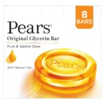 Pears Original Glycerin Soap Bar - Pure & Gentle Glow | With 98% Pure Glycerin | For Hydration & Glow | With Plant Based Cleanser for Skin & Body | Paraben-free | 125gms x 8 - Image 2