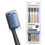 Perfora Dream White Toothbrush For Kids & Adults | With Activated Charcoal & Smart Indicator Bristle | Super Soft Bristles For Sensitive Teeth | Tooth Brush Set Pack Of 4 (Buy 3 Get 1) - Image 2
