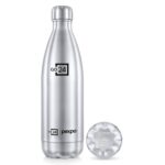 Pexpo Bottle 1 LTR| Hot and Cold Flask | ISI Certified Stainless Steel | 3 Layer Insulation | Leakproof | for Home, Office | 2-Year Warranty | Electro 980ml | Silver - Image 2
