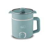Pigeon By Stovekraft Swift Plus Multi-Cook Kettle 1.5L, With Steamer, Egg Rack - Blue | Double Layered | Food Grade Stainless Steel Inner Wall | Glass Lid | Auto Shut-Off, 600 Watts - Image 2