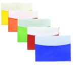 Polypropylene My Clear Bag Double Pocket Set of 10 l Document Folder l File Folder, Button Folder for documents Folder for certificates Opaque Folder Set of 10 - Image 2