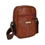 Pramadda Pure Luxury Elegant Milan SMALL Leather Sling Bag for Men Women | Classic Chest Slinger | Mobile Pocket Sling Bags for passport documents essential items| corporate gifts items. - Image 2