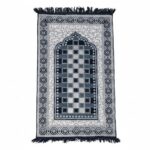 Prayer Mat for Men and Women Soft Lightweight Namaz Rug with Anti Slip Base Washable Foldable Prayer Carpet for Home Mosque Travel (Grey) - Image 2