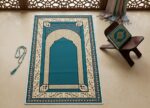 Premium Printed Janamaz - 2 x 4 Feet Large Size Prayer Mat with High-Definition Digital Print, Lightweight & Foldable Velvet Touch Namaz Mat for Home, Travel & Ramadan Gifting (Design 3) - Image 2