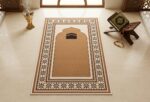 Premium Printed Janamaz - 2 x 4 Feet Large Size Prayer Mat with High-Definition Digital Print, Lightweight & Foldable Velvet Touch Namaz Mat for Home, Travel & Ramadan Gifting (Design 4) - Image 2